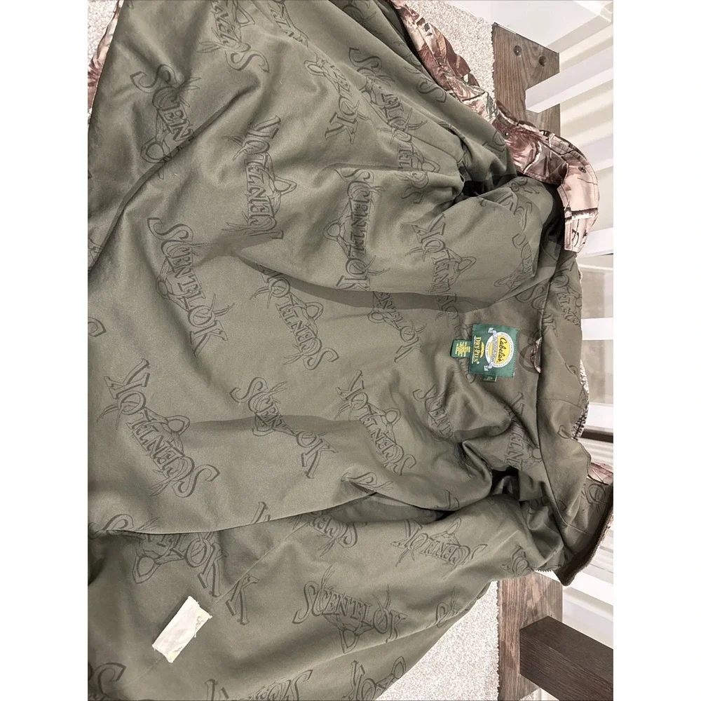 Cabelas Dry-Plus ScentLok Realtree Camo Hunting Jacket Mens XL Tall Hooded